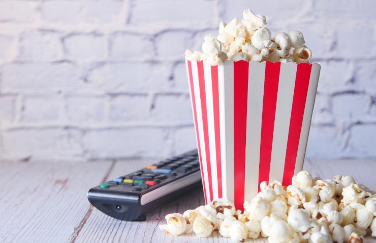 Pop corn e telecomando