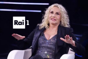 Antonella Clerici e logo Rai1